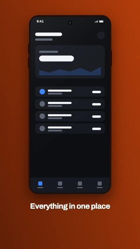 Caption below app store screenshot template - Device first, caption underneath - reads as a product shot.