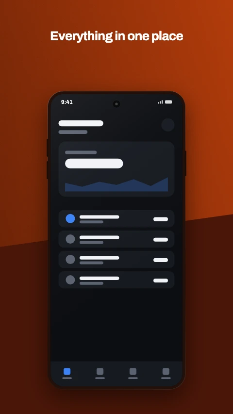 Diagonal split app store screenshot template - The ground cut on an angle, the phone standing over the cut.