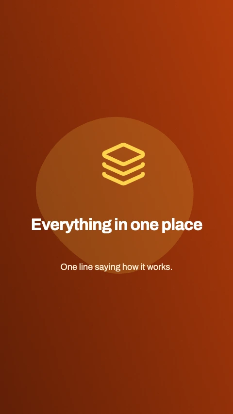 Feature tile app store screenshot template - An icon, a heading and a line of detail. No device.