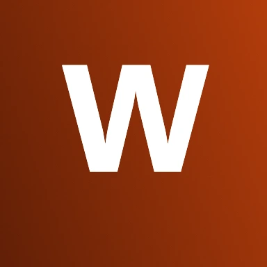 Monogram app store screenshot template - A single letter in the theme's display face.