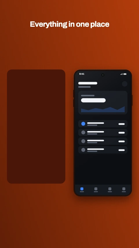 Photo beside app store screenshot template - Your image on one side, the device on the other.