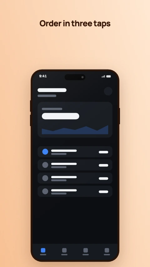 The Sunset colour theme on an app screenshot - Warm light, dark ink. Friendly without being loud.